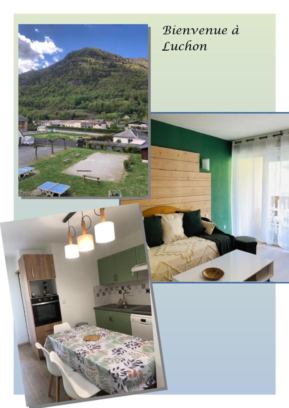Appart T 3 Bagneres-De-Luchon Vue Montagne - Piscine Mi Juin Kültér fotó